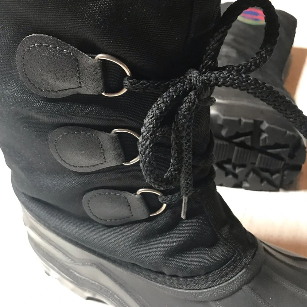 Kamik Insulated Waterproof Black Winter Snow Boots Men’s Size 10 - Picture 10 of 12